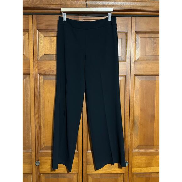 Talbots Women's Classic Black Straight Leg Side Zip Dress Trouser Pants Size 10 - Picture 2 of 10